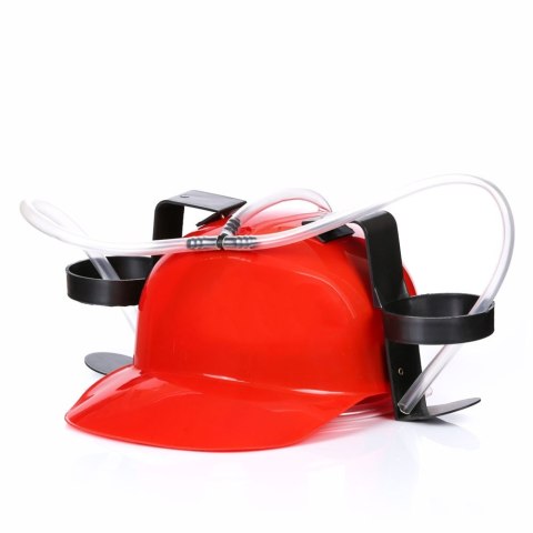 Imprezowy kask piwny na piwa grillowy czerwony Imprezowy kask piwny na piwa grillowy czerwony