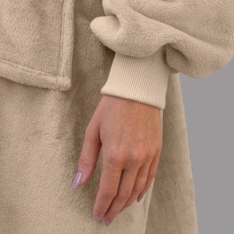 Bluzair Bluza Koc Hoodie Oversize Polska Beżowy