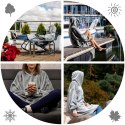 Bluzair Bluza Koc z Kapturem XXL Ciepła Hoodie 4w1