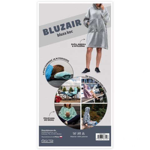 Bluzair Bluza Koc z Kapturem XXL Ciepła Hoodie 4w1 Bluzair Bluza Koc z Kapturem XXL Ciepła Hoodie 4w1