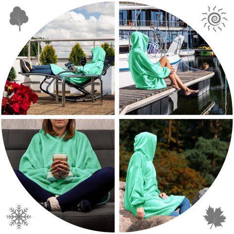 Bluzair Koco Bluza Oversize z Kapturem Polska XXL Bluzair Koco Bluza Oversize z Kapturem Polska XXL