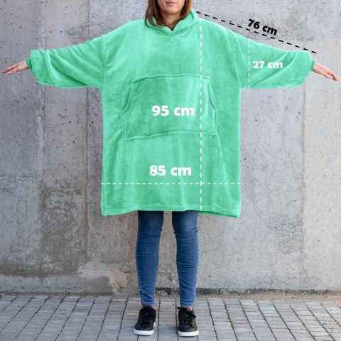 Bluzair Koco Bluza Oversize z Kapturem Polska XXL Bluzair Koco Bluza Oversize z Kapturem Polska XXL