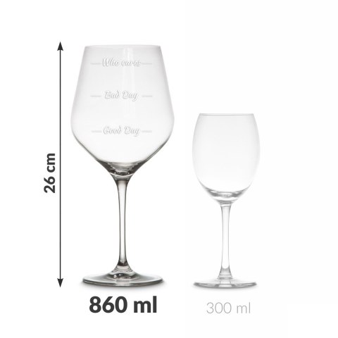 Etui na wino z kieliszkami pary dwojga Who cares Etui na wino z kieliszkami pary dwojga Who cares