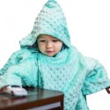 Kocyk zimowy Miętowy minky gruby koc z rękawkami Kocyk zimowy Miętowy minky gruby koc z rękawkami