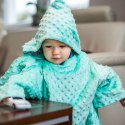 Kocyk zimowy Miętowy minky gruby koc z rękawkami Kocyk zimowy Miętowy minky gruby koc z rękawkami
