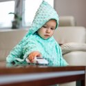 Kocyk zimowy Miętowy minky gruby koc z rękawkami Kocyk zimowy Miętowy minky gruby koc z rękawkami
