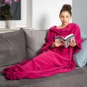 Kocyko-szlafrok SUPER MAMA - Fuksja - prezent dla mamy na urodziny Kocyko-szlafrok SUPER MAMA - Fuksja - prezent dla mamy na urodziny