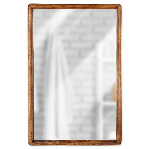 Lustro Ścienne Drewniane Prostokątne Wiszące Dekoracyjne VILDE 40 x 60 cm Lustro Ścienne Drewniane Prostokątne Wiszące Dekoracyjne VILDE 40 x 60 cm