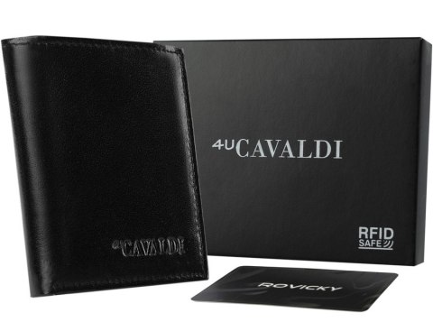 Duży, skórzany portfel z zabezpieczeniem RFID Stop - Cavaldi Duży, skórzany portfel z zabezpieczeniem RFID Stop - Cavaldi