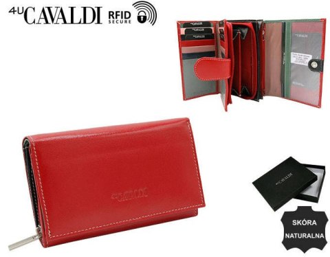 Duży, skórzany portfel damski z systemem RFID - 4U Cavaldi Duży, skórzany portfel damski z systemem RFID - 4U Cavaldi