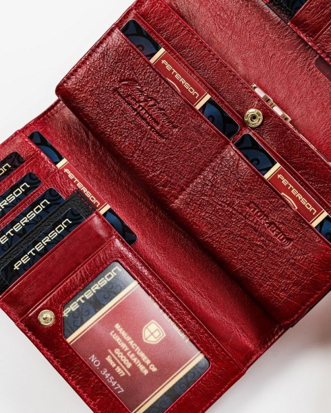Elegancki portfel na karty z ochroną RFID - Peterson Elegancki portfel na karty z ochroną RFID - Peterson