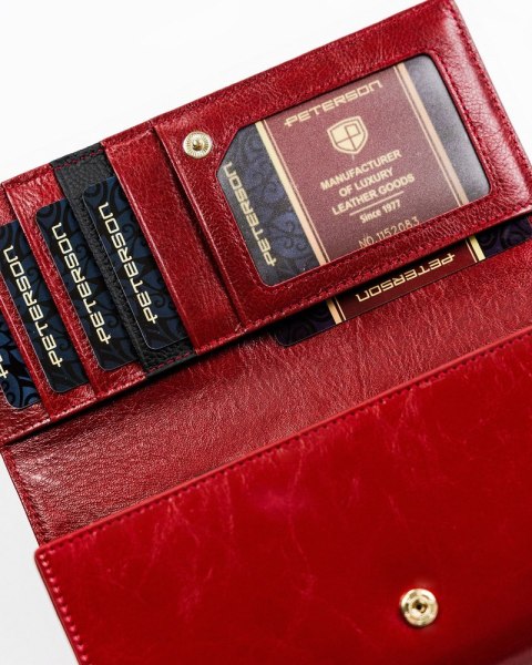 Elegancki portfel na karty z ochroną RFID - Peterson Elegancki portfel na karty z ochroną RFID - Peterson