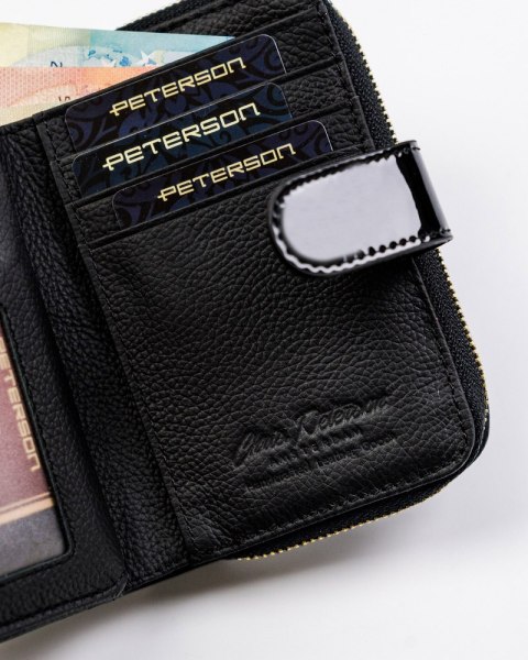 Mały skórzany portfel damski RFID - Peterson Mały skórzany portfel damski RFID - Peterson