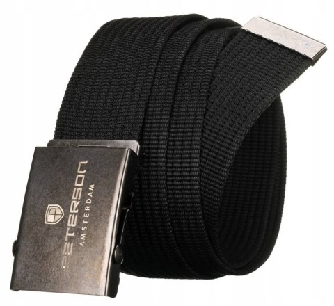 Rustykalny pasek parciany z metalową klamrą zaciskową - Peterson Rustykalny pasek parciany z metalową klamrą zaciskową - Peterson