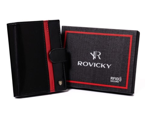 Elegancki portfel męski z wysokojakościowej skóry naturalnej — Rovicky Elegancki portfel męski z wysokojakościowej skóry naturalnej — Rovicky