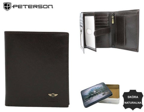 Duży, skórzany portfel męski - Peterson Duży, skórzany portfel męski - Peterson