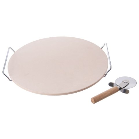 MEGA ZESTAW DO PIZZY NÓŻ + STOJAK + KAMIEŃ 33CM MEGA ZESTAW DO PIZZY NÓŻ + STOJAK + KAMIEŃ 33CM