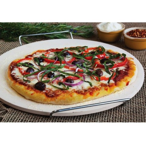MEGA ZESTAW DO PIZZY NÓŻ + STOJAK + KAMIEŃ 33CM MEGA ZESTAW DO PIZZY NÓŻ + STOJAK + KAMIEŃ 33CM
