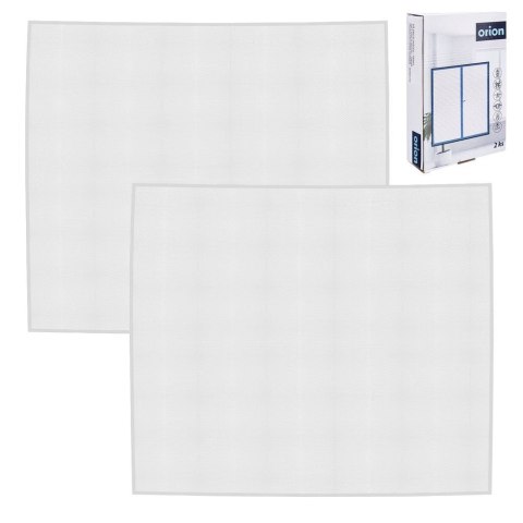 Moskitiera siatka na okno okienna owady komary biała 2 sztuki 150x130 cm Moskitiera siatka na okno okienna owady komary biała 2 sztuki 150x130 cm