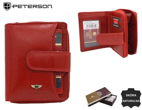 Elegancki portfel skórzany z systemem RFID - Peterson Elegancki portfel skórzany z systemem RFID - Peterson