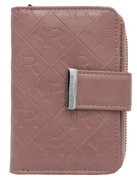 Portfel damski z tłoczonym monogramem - Rovicky Portfel damski z tłoczonym monogramem - Rovicky