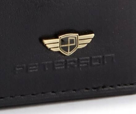 Duży, skórzany portfel męski z systemem RFID - Peterson Duży, skórzany portfel męski z systemem RFID - Peterson