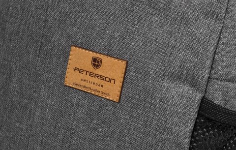 Materiałowy plecak sportowy z uchwytem na bidon - Peterson Materiałowy plecak sportowy z uchwytem na bidon - Peterson