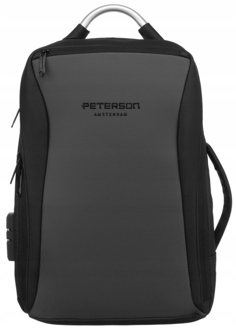 Duży, pojemny plecak z portem USB i miejscem na laptopa - Peterson Duży, pojemny plecak z portem USB i miejscem na laptopa - Peterson