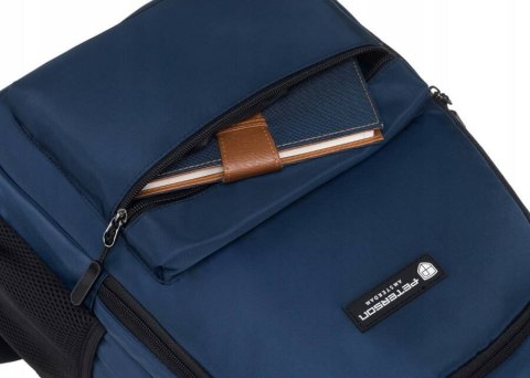 Pojemny, poliestrowy plecak męski z miejscem na laptopa - Peterson Pojemny, poliestrowy plecak męski z miejscem na laptopa - Peterson