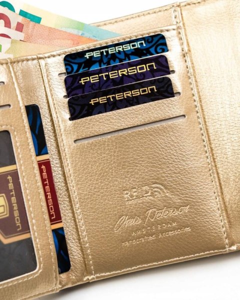 Portfel damski ze skóry ekologicznej - Peterson Portfel damski ze skóry ekologicznej - Peterson