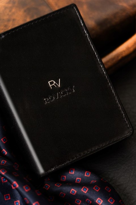 Skórzany portfel męski wyposażony w system RFID - Rovicky Skórzany portfel męski wyposażony w system RFID - Rovicky