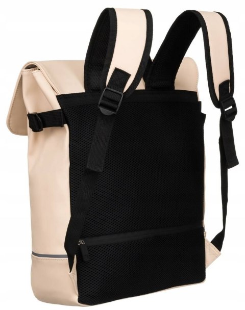 Solidny plecak miejski z materiału syntetycznego z etui w zestawie - Peterson Solidny plecak miejski z materiału syntetycznego z etui w zestawie - Peterson
