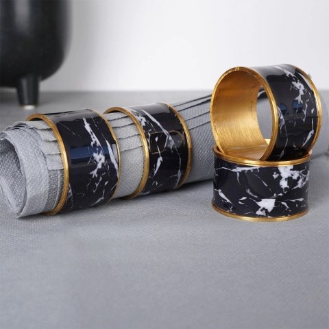 Obrączki na serwetki metalowe 4,5 cm 4 szt. Obrączki na serwetki metalowe 4,5 cm 4 szt.