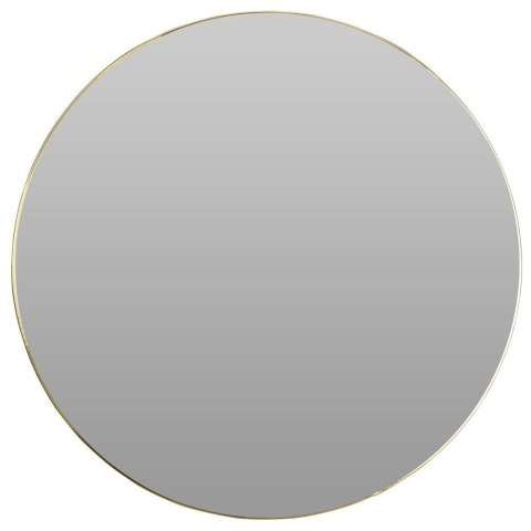 Okrągłe lustro ścienne w złotej ramie metalowe złote 55 cm Okrągłe lustro ścienne w złotej ramie metalowe złote 55 cm