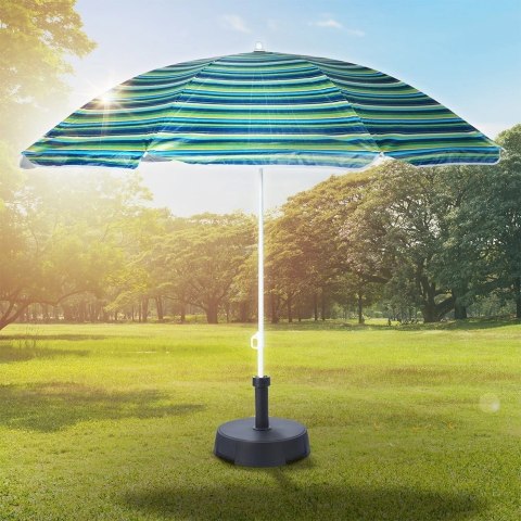 Parasol Plażowy z Podstawą Stojakiem Regulowany VILDE 147 cm Parasol Plażowy z Podstawą Stojakiem Regulowany VILDE 147 cm