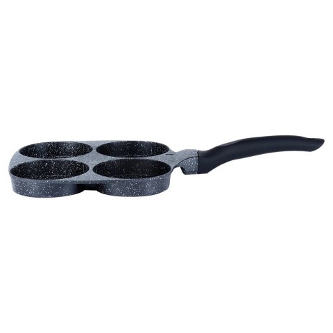Patelnia do Jajek Placków Pancakes Granitowa 4 Otwory Solidna VILDE 19x19cm Patelnia do Jajek Placków Pancakes Granitowa 4 Otwory Solidna VILDE 19x19cm