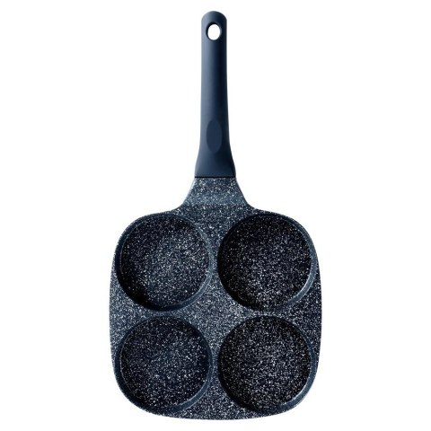 Patelnia do Jajek Placków Pancakes Granitowa 4 Otwory Solidna VILDE 19x19cm Patelnia do Jajek Placków Pancakes Granitowa 4 Otwory Solidna VILDE 19x19cm