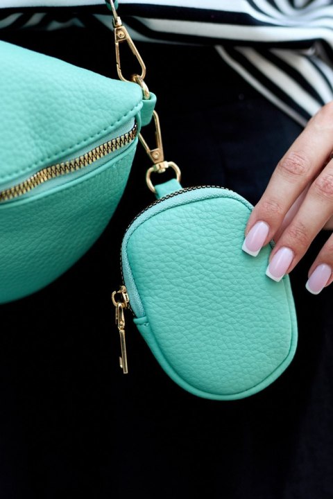 Saszetka damska crossbody ze skóry ekologicznej - Rovicky Saszetka damska crossbody ze skóry ekologicznej - Rovicky