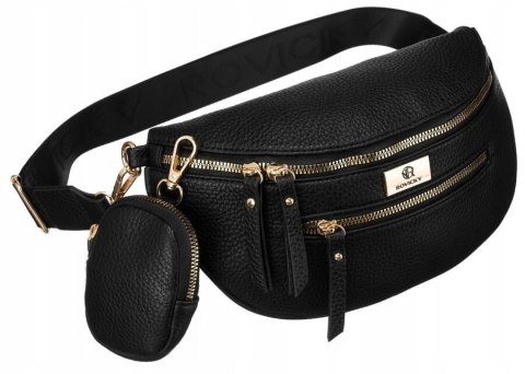 Saszetka damska crossbody ze skóry ekologicznej - Rovicky Saszetka damska crossbody ze skóry ekologicznej - Rovicky