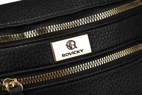 Saszetka damska crossbody ze skóry ekologicznej - Rovicky Saszetka damska crossbody ze skóry ekologicznej - Rovicky
