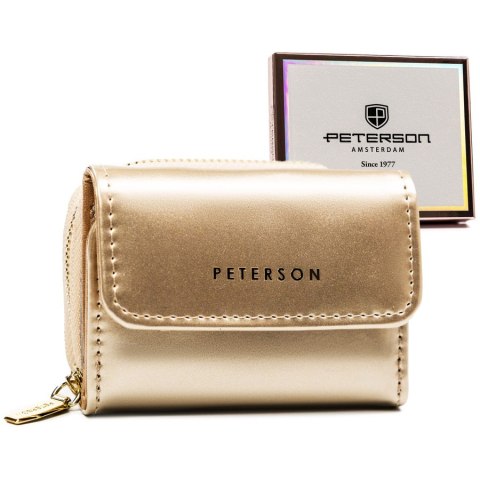 Elegancki portfel damski z lakierowanej skóry ekologicznej - Peterson Elegancki portfel damski z lakierowanej skóry ekologicznej - Peterson
