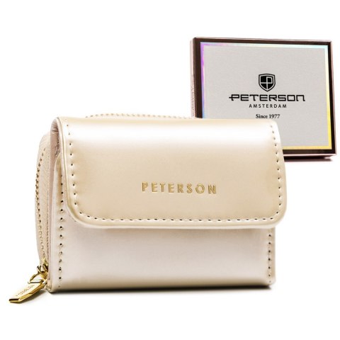 Elegancki portfel damski z lakierowanej skóry ekologicznej - Peterson Elegancki portfel damski z lakierowanej skóry ekologicznej - Peterson