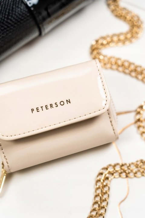 Elegancki portfel damski z lakierowanej skóry ekologicznej - Peterson Elegancki portfel damski z lakierowanej skóry ekologicznej - Peterson
