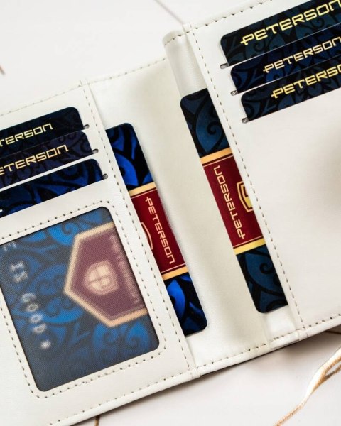 Pojemny portfel damski ze skóry ekologicznej - Peterson Pojemny portfel damski ze skóry ekologicznej - Peterson