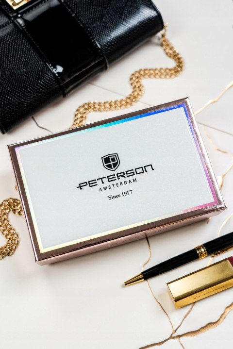 Pojemny portfel damski ze skóry ekologicznej - Peterson Pojemny portfel damski ze skóry ekologicznej - Peterson