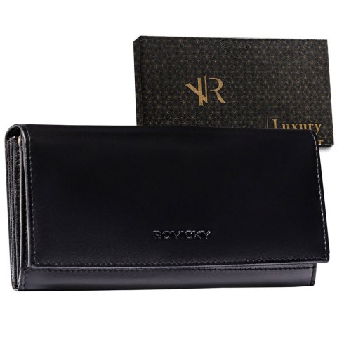 Duży skórzany portfel z systemem RFID Protect - Rovicky Duży skórzany portfel z systemem RFID Protect - Rovicky
