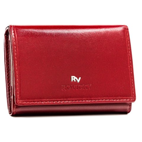 Klasyczny, skórzany portfel damski z systemem RFID - Rovicky Klasyczny, skórzany portfel damski z systemem RFID - Rovicky