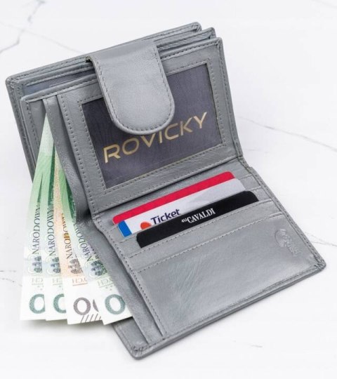 Pojemny portfel damski ze skóry naturalnej - 4U Cavaldi Pojemny portfel damski ze skóry naturalnej - 4U Cavaldi