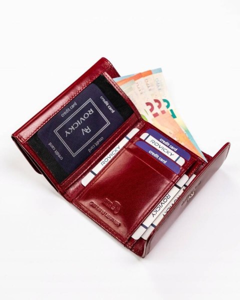 Średni, wygodny portfel damski z systemem RFID - Rovicky Średni, wygodny portfel damski z systemem RFID - Rovicky