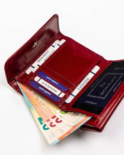 Średni, wygodny portfel damski z systemem RFID - Rovicky Średni, wygodny portfel damski z systemem RFID - Rovicky